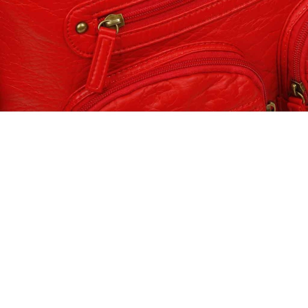 Ampere creations Vegan Brick red 3n1 back pack shoulder Hobo Bag cross body ❤️ - Picture 5 of 10